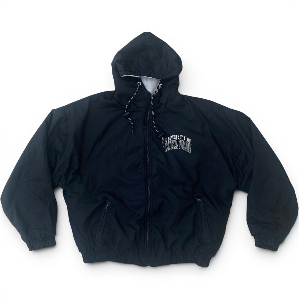 Vintage 90s MV Sport Jacket Mens L UCF University of Central Florida Reversible